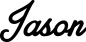 Preview: Jason - Schriftzug aus Eichenholz