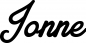 Preview: Jonne - Schriftzug aus Eichenholz
