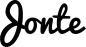 Preview: Jonte - Schriftzug aus Eichenholz