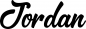 Preview: Jordan - Schriftzug aus Eichenholz