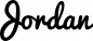 Preview: Jordan - Schriftzug aus Eichenholz