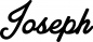 Preview: Joseph - Schriftzug aus Eichenholz