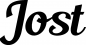 Preview: Jost - Schriftzug aus Eichenholz