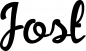 Preview: Jost - Schriftzug aus Eichenholz