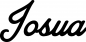 Preview: Josua - Schriftzug aus Eichenholz