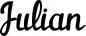 Preview: Julian - Schriftzug aus Eichenholz