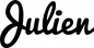 Preview: Julien - Schriftzug aus Eichenholz