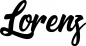 Preview: Lorenz - Schriftzug aus Eichenholz