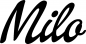 Preview: Milo - Schriftzug aus Eichenholz