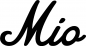Preview: Mio - Schriftzug aus Eichenholz