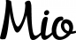 Preview: Mio - Schriftzug aus Eichenholz