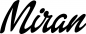 Preview: Miran - Schriftzug aus Eichenholz