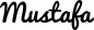 Preview: Mustafa - Schriftzug aus Eichenholz
