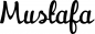 Preview: Mustafa - Schriftzug aus Eichenholz