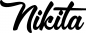 Preview: Nikita - Schriftzug aus Eichenholz