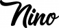 Preview: Nino - Schriftzug aus Eichenholz