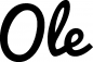 Preview: Ole - Schriftzug aus Eichenholz