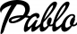Preview: Pablo - Schriftzug aus Eichenholz