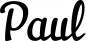 Preview: Paul - Schriftzug aus Eichenholz