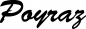 Preview: Poyraz - Schriftzug aus Eichenholz