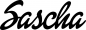 Preview: Sascha - Schriftzug aus Eichenholz