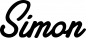 Preview: Simon - Schriftzug aus Eichenholz