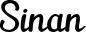 Preview: Sinan - Schriftzug aus Eichenholz