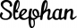 Preview: Stephan - Schriftzug aus Eichenholz