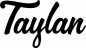 Preview: Taylan - Schriftzug aus Eichenholz