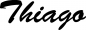 Preview: Thiago - Schriftzug aus Eichenholz