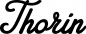 Preview: Thorin - Schriftzug aus Eichenholz