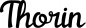Preview: Thorin - Schriftzug aus Eichenholz