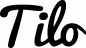 Preview: Tilo - Schriftzug aus Eichenholz