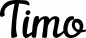 Preview: Timo - Schriftzug aus Eichenholz