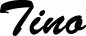 Preview: Tino - Schriftzug aus Eichenholz