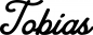 Preview: Tobias - Schriftzug aus Eichenholz