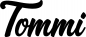 Preview: Tommi - Schriftzug aus Eichenholz