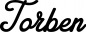 Preview: Torben - Schriftzug aus Eichenholz