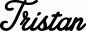 Preview: Tristan - Schriftzug aus Eichenholz
