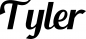 Preview: Tyler - Schriftzug aus Eichenholz