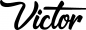 Preview: Victor - Schriftzug aus Eichenholz