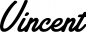 Preview: Vincent - Schriftzug aus Eichenholz