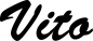 Preview: Vito - Schriftzug aus Eichenholz