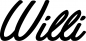 Preview: Willi - Schriftzug aus Eichenholz