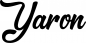 Preview: Yaron - Schriftzug aus Eichenholz