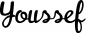 Preview: Youssef - Schriftzug aus Eichenholz