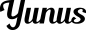 Preview: Yunus - Schriftzug aus Eichenholz