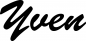 Preview: Yven - Schriftzug aus Eichenholz
