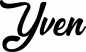 Preview: Yven - Schriftzug aus Eichenholz