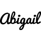 Mobile Preview: Abigail - Schriftzug aus Birke-Sperrholz